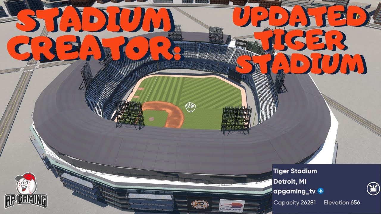 An Updated Version Of Tiger Stadium On MLB The Show Stadium Creator
