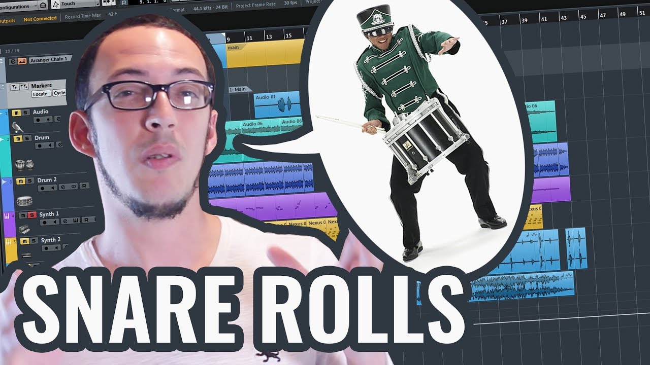 How to sample replace a snare roll with natural dynamics - Joey Sturgis tutorial