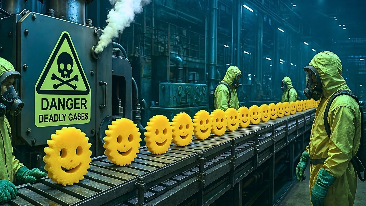 Así se HACEN las ESPONJAS Scrub Daddy: ¿Qué contienen para cambiar de textura con el agua?
