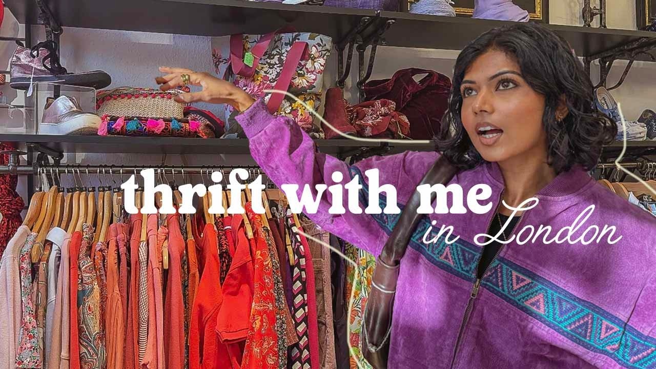 I spent 6 hours thrifting in LONDON ♡ + tryon haul