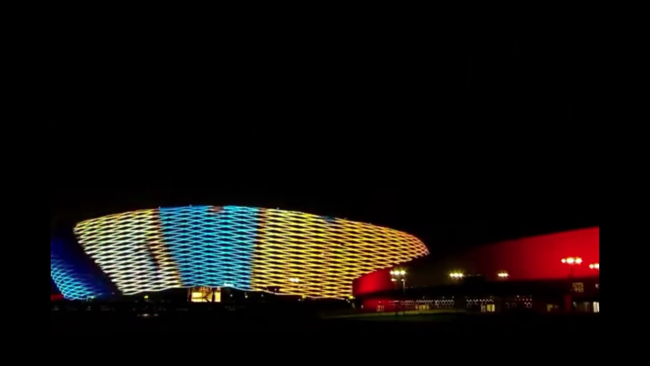 magnifique jeux de lumi&egrave;re  stade rabat maroc