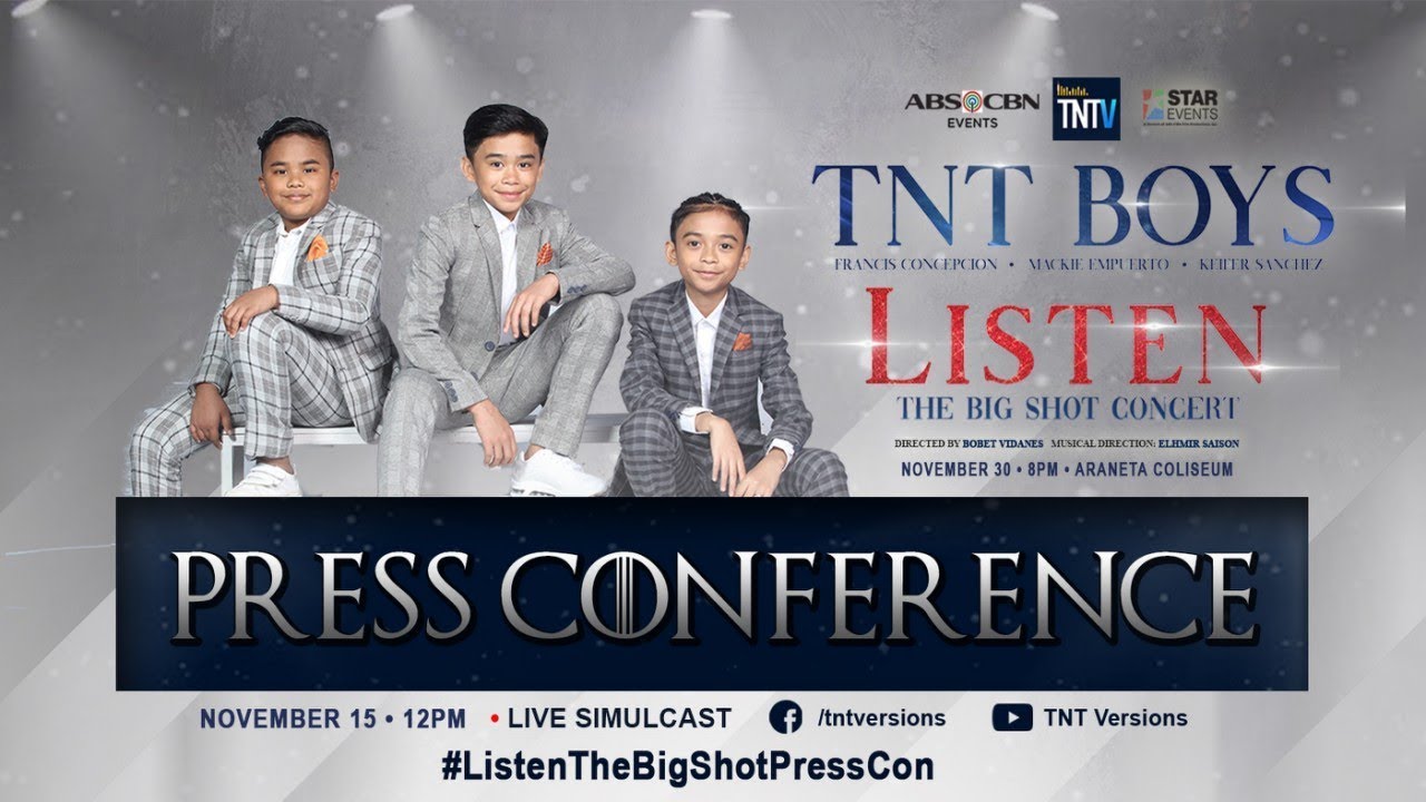 TNT Boys Listen The Big Shot Press Conference