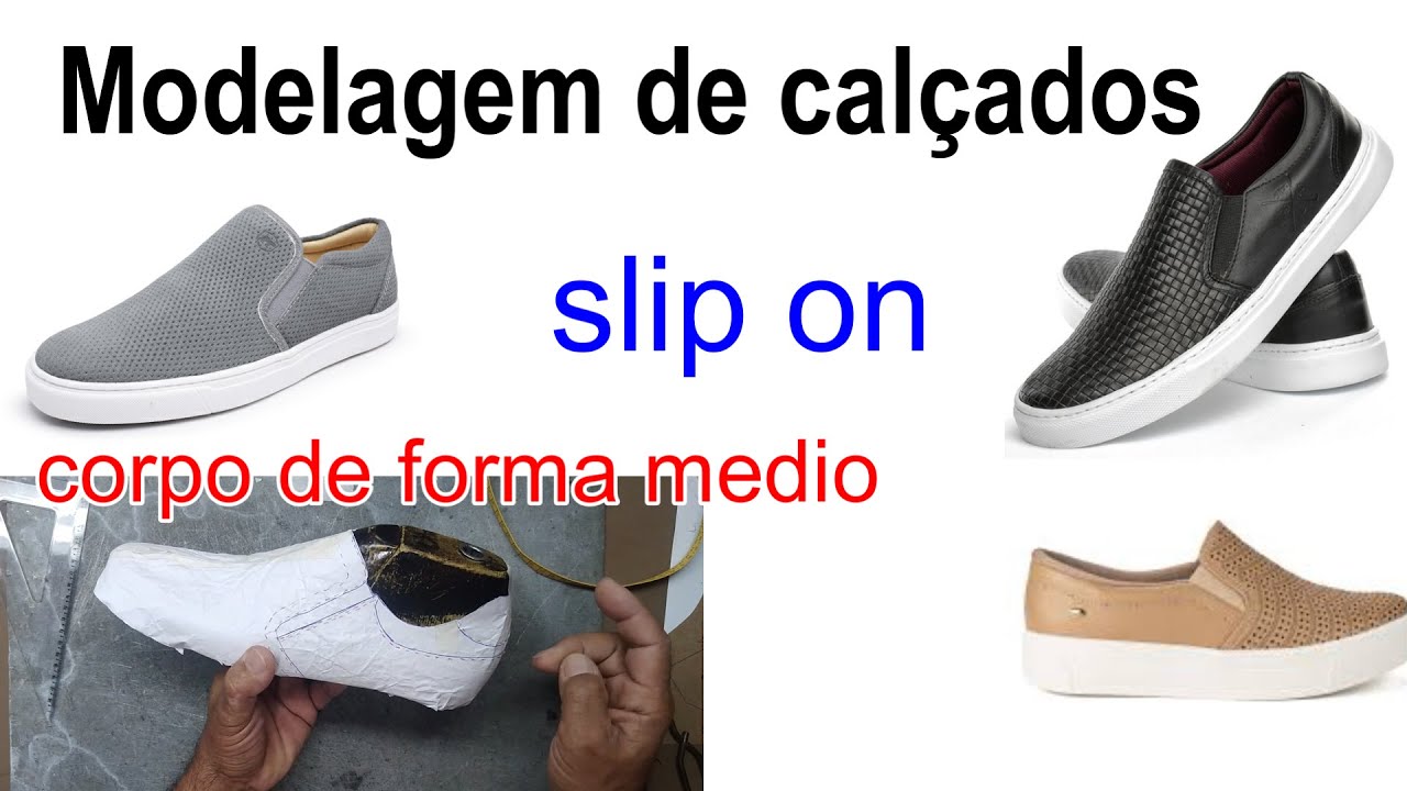 [slip on]modelagem de calçados como planificar padrão de sapatenis.