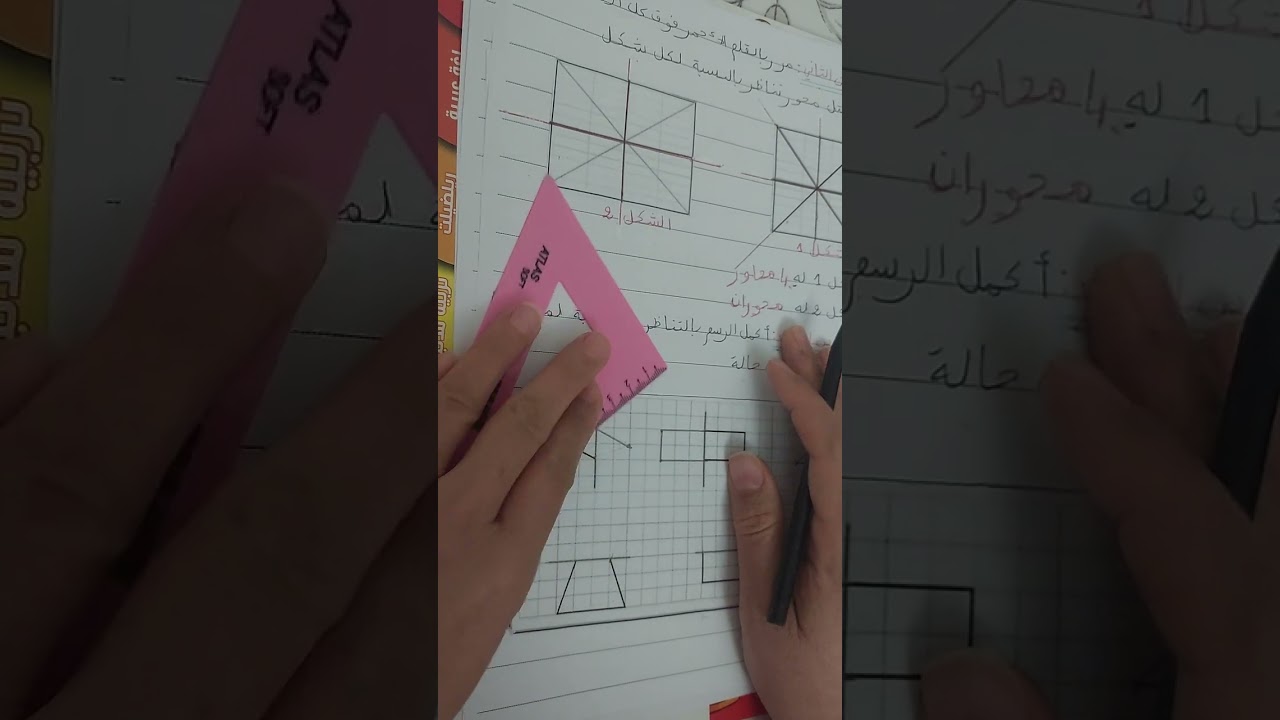 مراجعة شاملة في ميدان الفضاء والهندسة ثالثة ابتدائي
