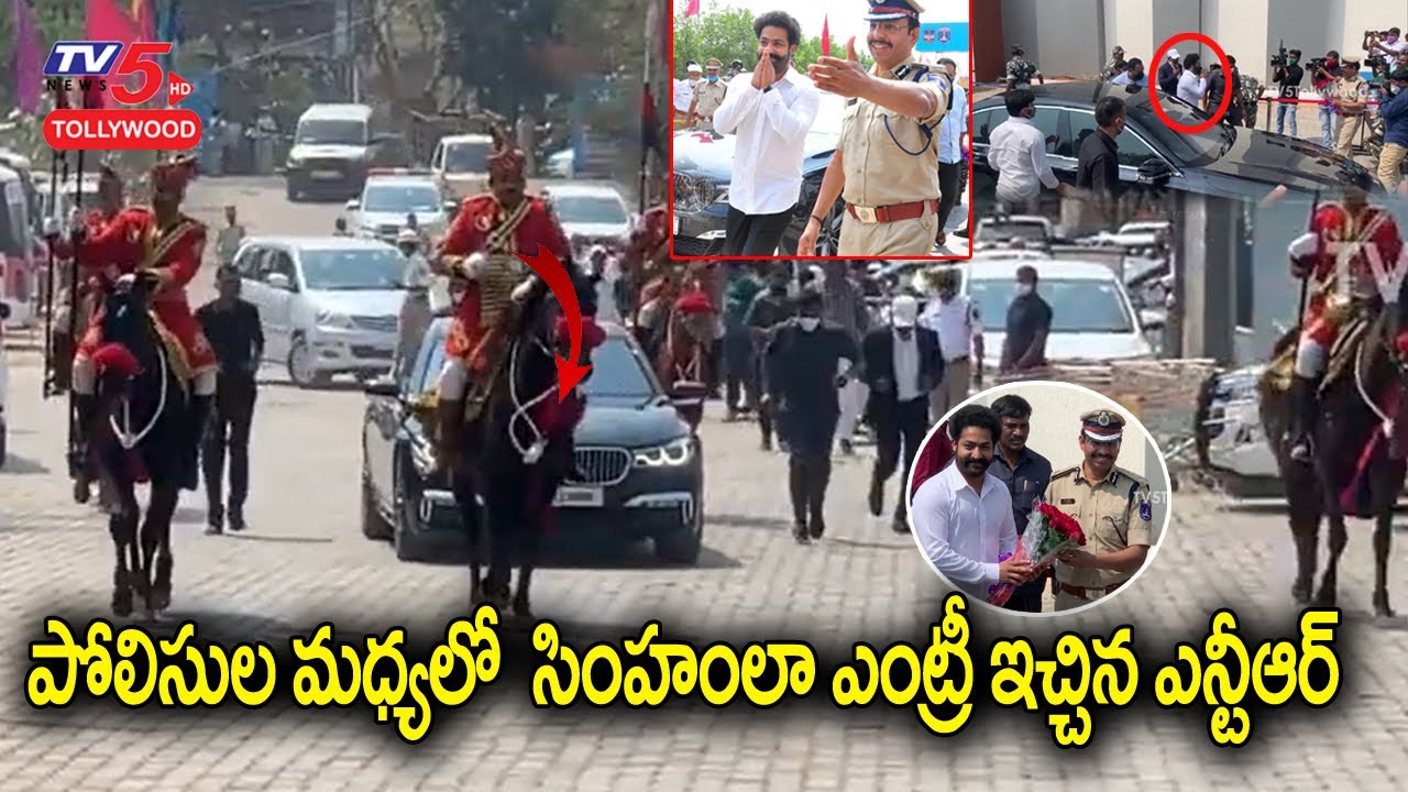 Jr NTR Grand Entry at 2021 Cyberabad Traffic Police Annual Conference | #jrntrmovies | TV5 Tollywood