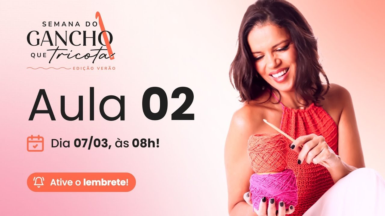 🧶AULA 02 - SEMANA DO GANCHO QUE TRICOTA - Regata Bruma em KNOOKING