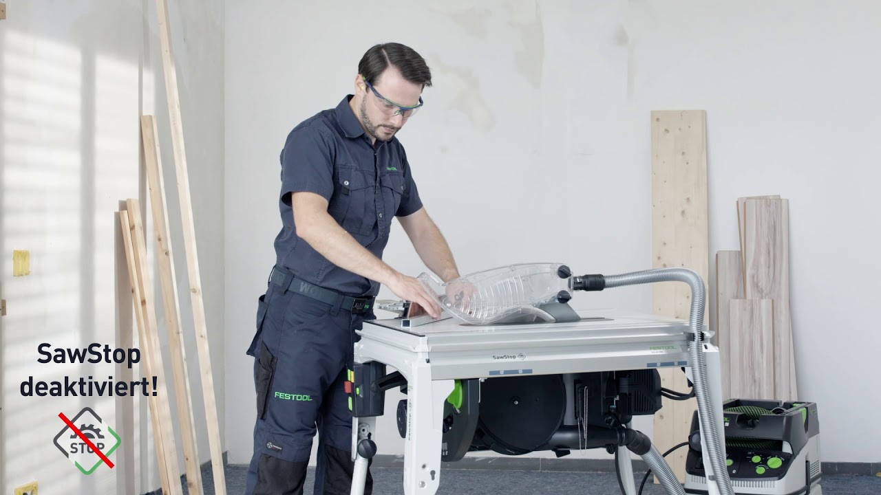 22.027.05+06 Tischkreissäge FESTOOL TKS 80 EBS mit SawStop-Technologie