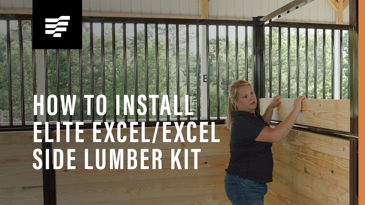 TARTER: How To Install Elite Excel and Excel Stall Lumber Kit Side Solid