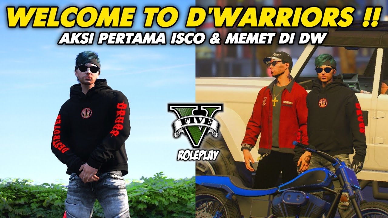 WELCOME TO D'WARRIORS ISCO DVINZI !! LANGSUNG AKSI BEGAL BARENG MEMET !! GTA V ROLEPLAY