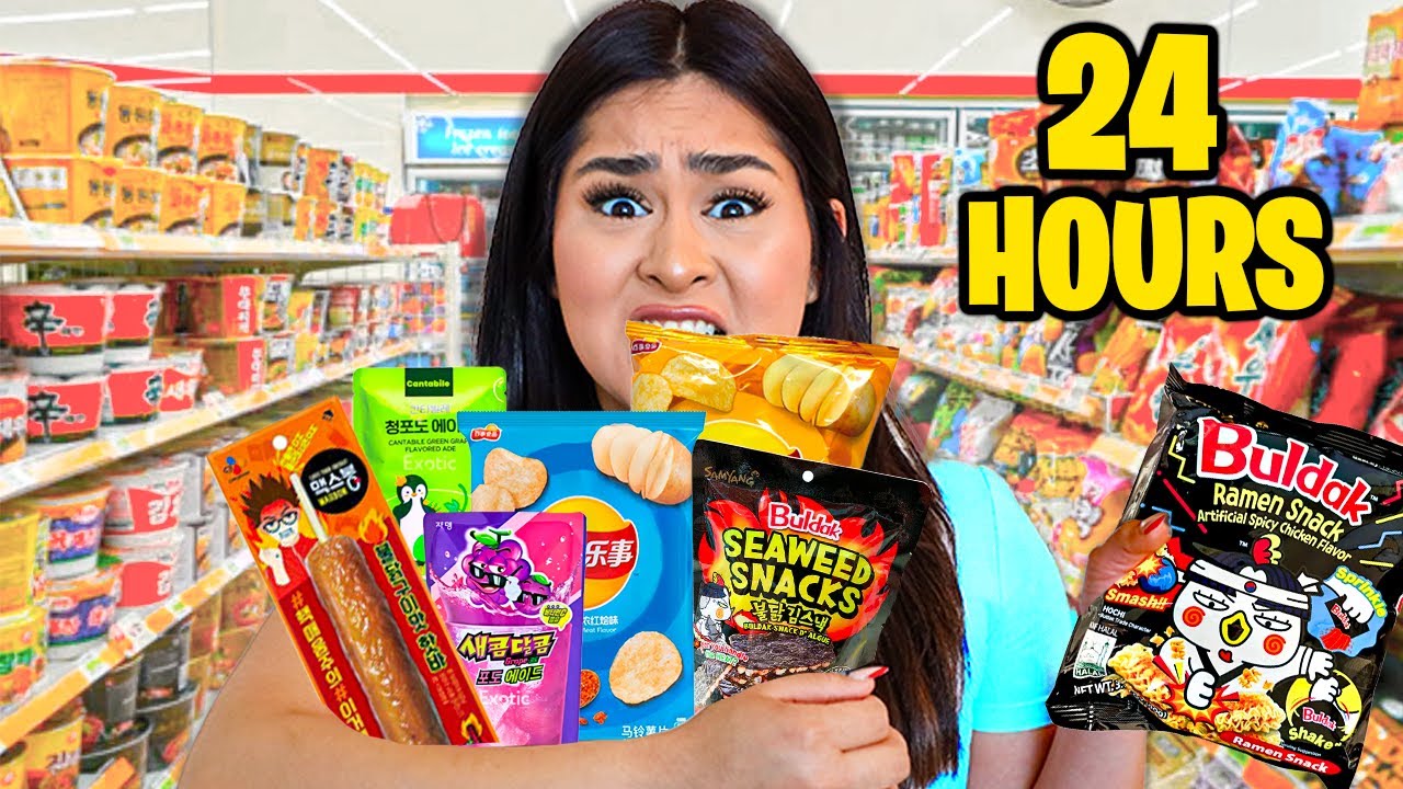 ONLY EATING Asian CONVENIENCE Store Food For 24 HOURS!