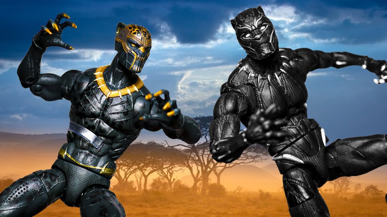 Black Panther vs Killmonger STOP MOTION, Black Panther Wakanda Forever STOP MOTION
