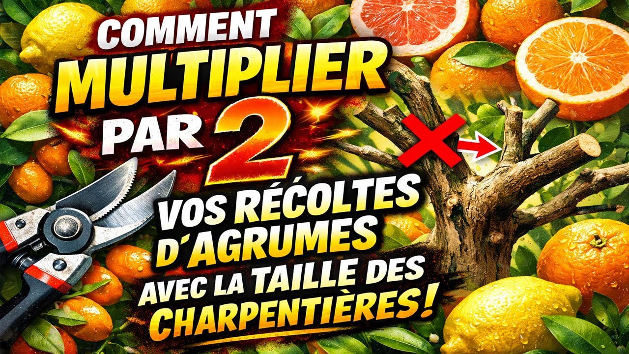 Comment, Pourquoi et Quand tailler les charpentières de vos agrumes ? La première étape de la taille