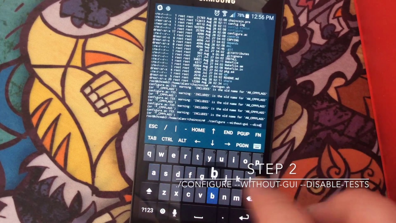 Updating a ChainCoin Masternode with a Phone