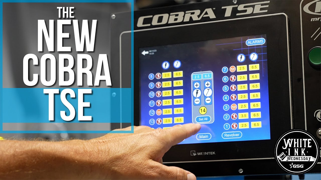 NEW COBRA TSE Automatic Screen Printing Press  | White Ink Wednesday