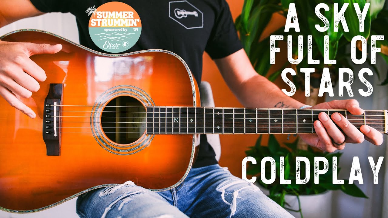 A Sky Full Of Stars Coldplay Guitar Tutorial // A Sky Full Of Stars Guitar Lesson #1033