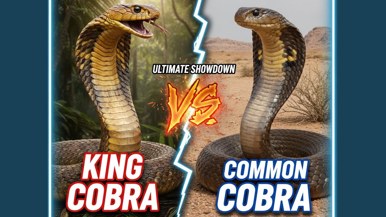 King Cobra vs Common Cobra: Shocking Size, Venom & Behavior Secrets!