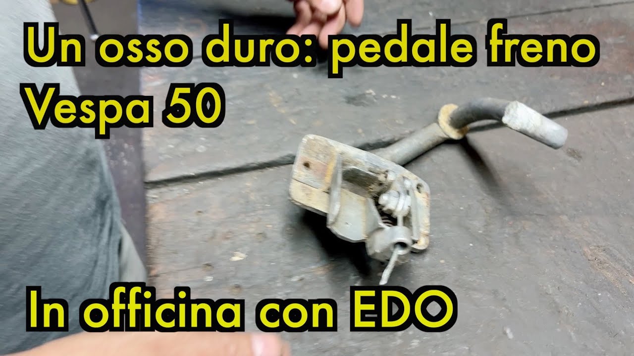 Smontaggio pedale freno posteriore Vespa 50 N