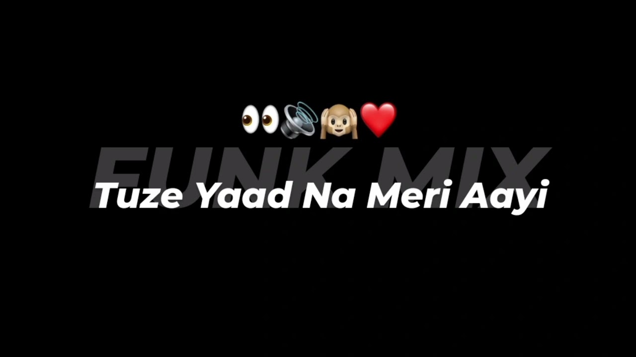 TUZE YAAD NA MERI AAYI - REMIX - DEEJAY TEJAS PUNE || USE HEADPHONES FOR BETTER QUALITY ||