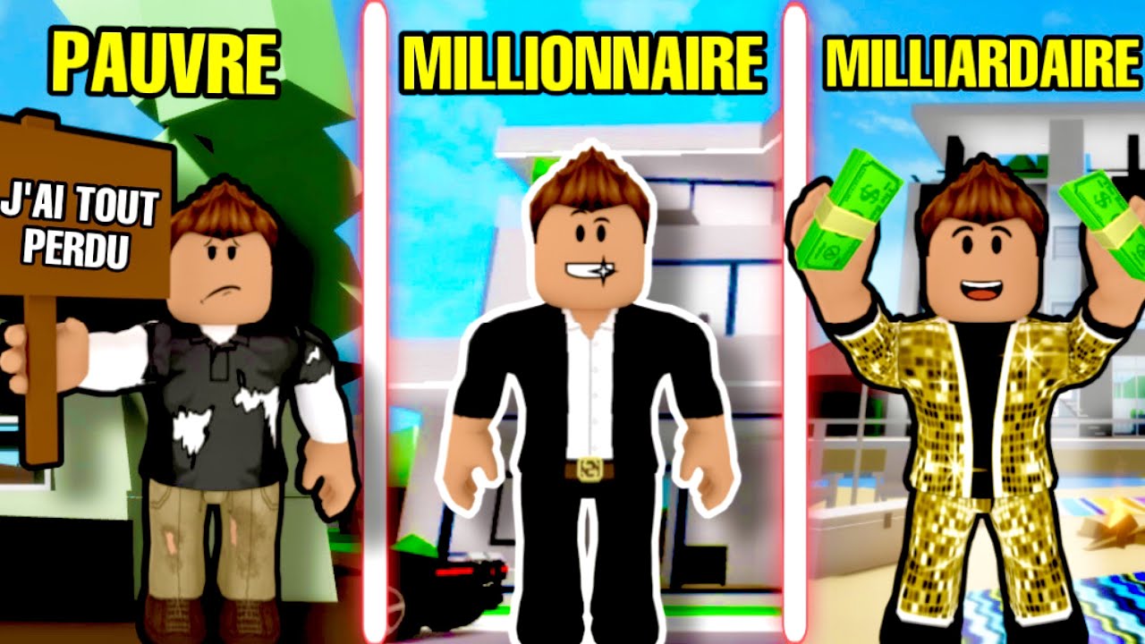 DE GARÇON PAUVRE À MILLIONNAIRE PUIS À MILLIARDAIRE DANS BROOKHAVEN! ROBLOX BROOKHAVEN RP STORY