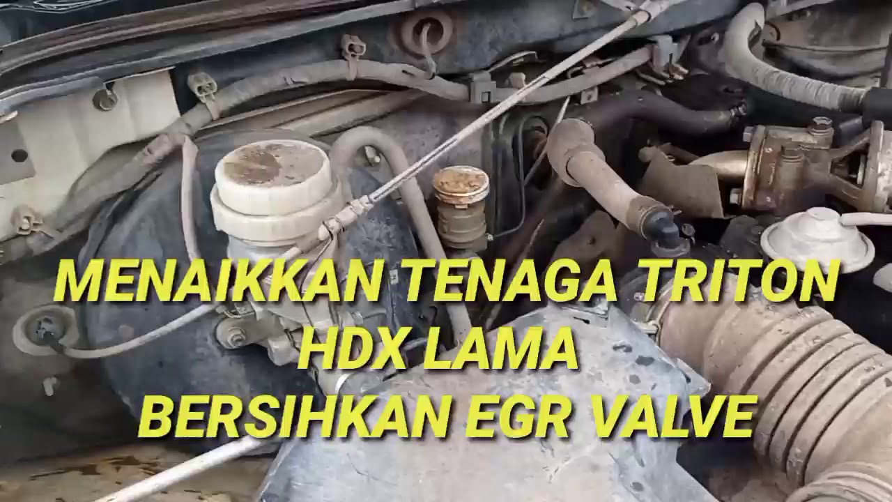 Cara naikkan tenaga triton hdx lama dengan bersihkan EGR