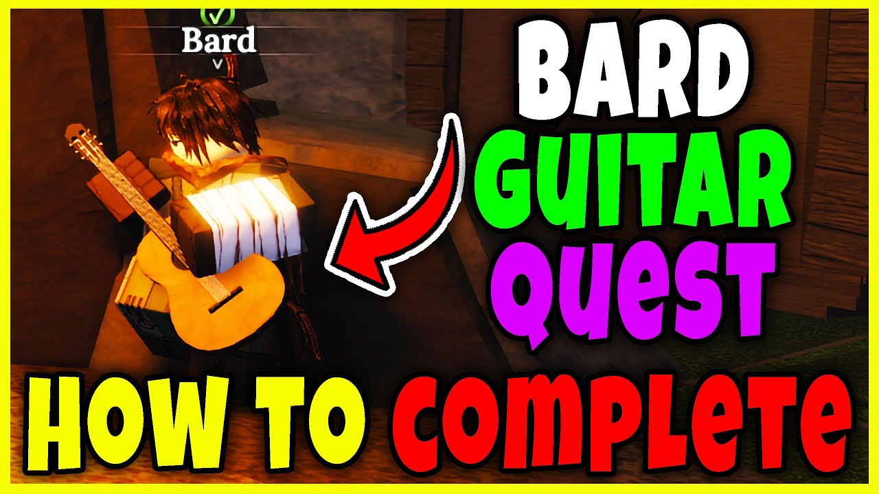 How to COMPLETE BARDS LOST GUITAR QUEST - GUITAR LOCATION in THE FORGE Roblox