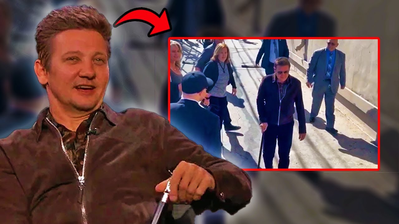 Jeremy Renner Walks And Dances With A Cane