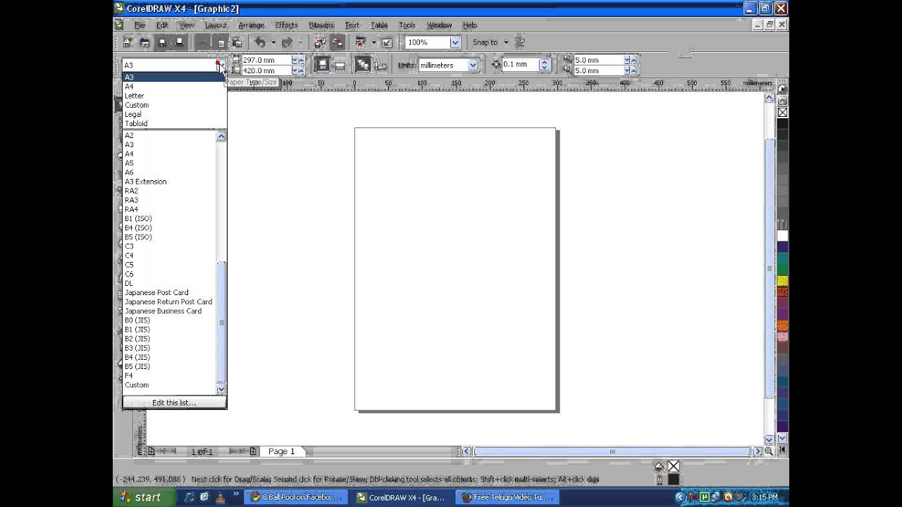 CorelDraw X4 In Telugu Introduction Part 1(www.timecomputers.in)