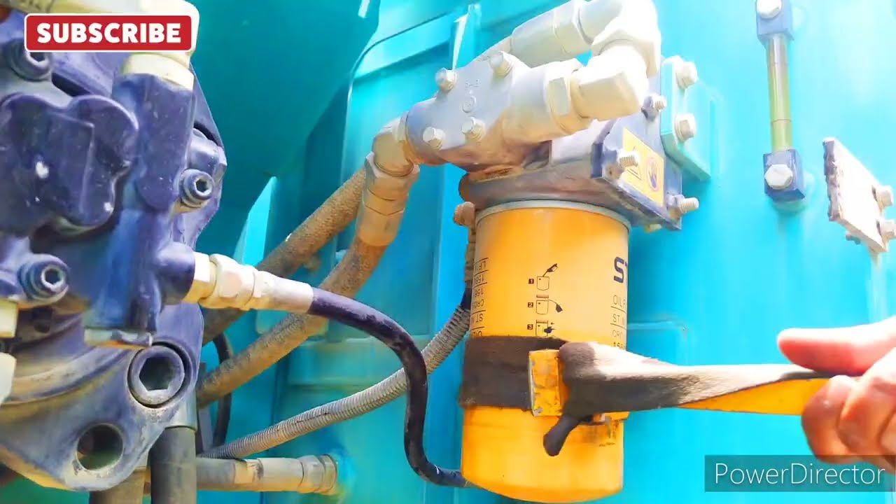 Kobelco Machine engine oil service | कोबेलको मशीन ऑयल चेंज #mudgal #kobelco #oilchange