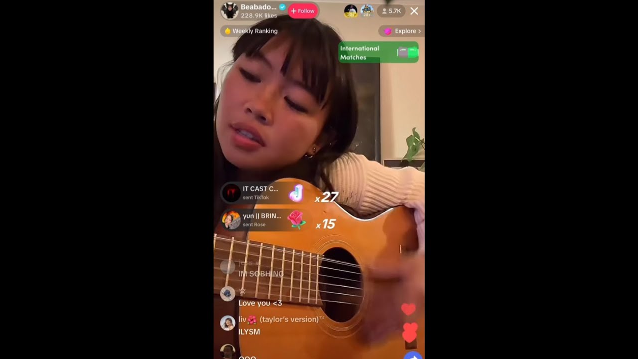 Beabadoobee unreleased song "real man" from tiktok live
