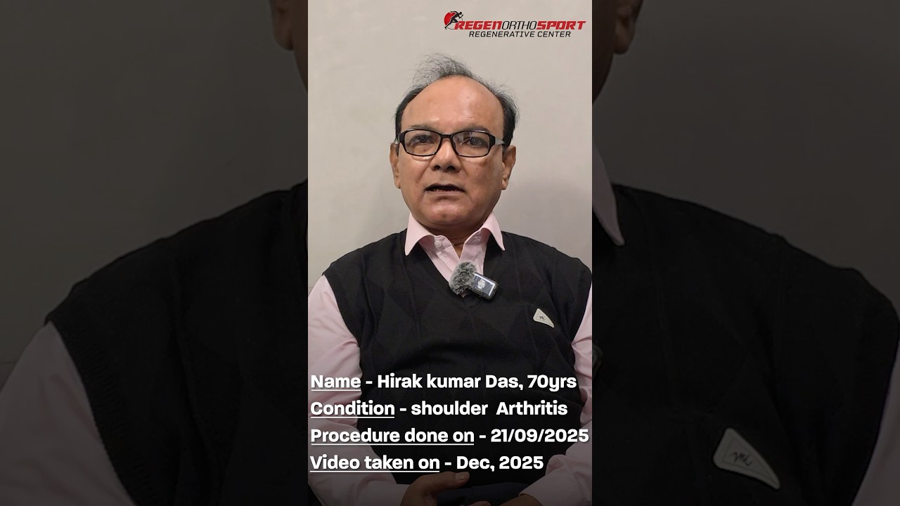 Age 70, Shoulder Injury Cured: Bone Marrow Stem Cells Real Results