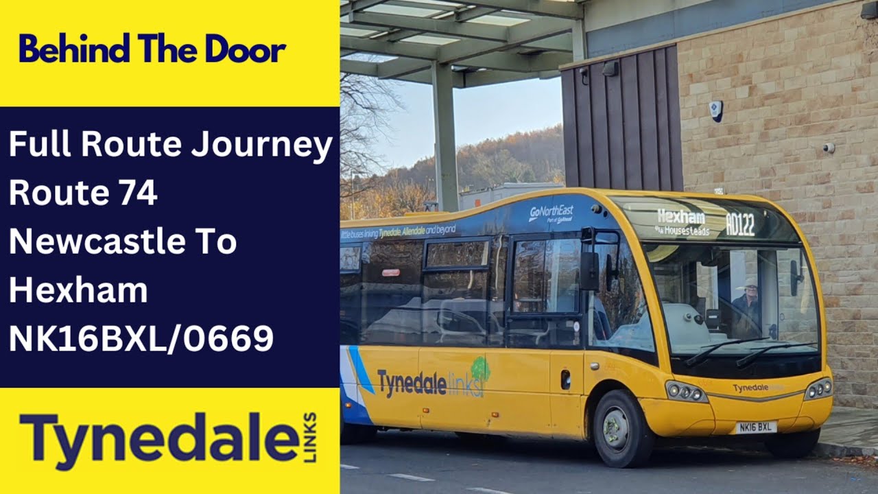 Behind The Door + Full Journey: Route 74 | NK16BXL/0669 - Go North East: Optare Solo SR M925