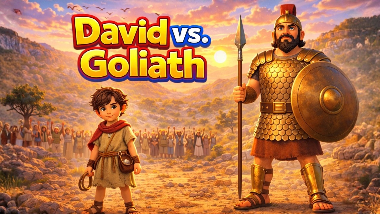 David y Goliat | Historia Bíblica para Niños 🌟 Cuentitos de la Biblia