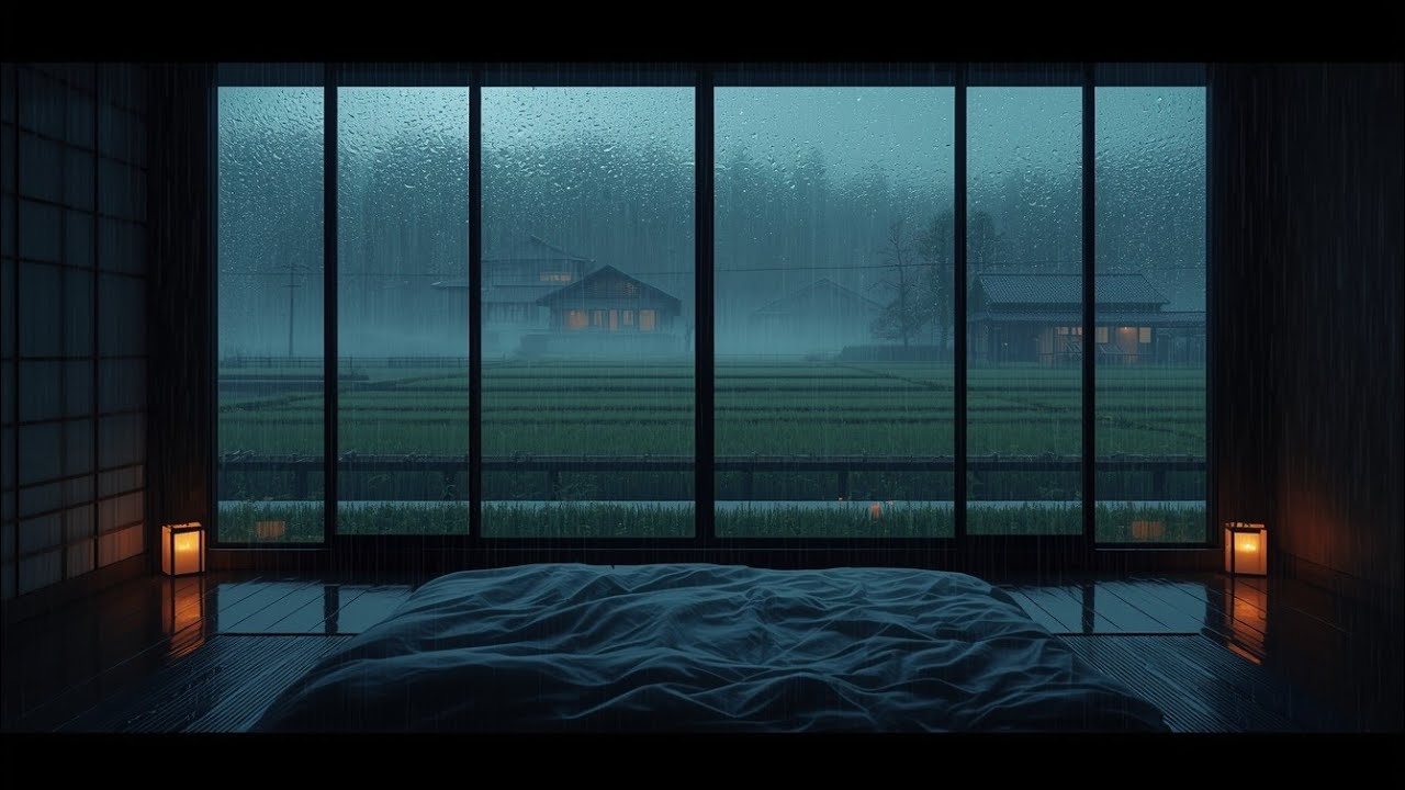 Rain in Rural Japan 🌧️ Cozy Traditional Bedroom Ambience for Sleep