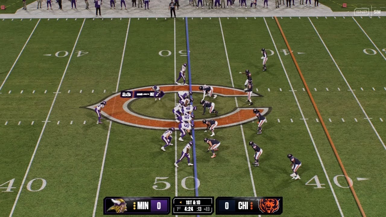 Madden NFL 26 Gameplay Chicago Bears vs Minnesota Vikings
