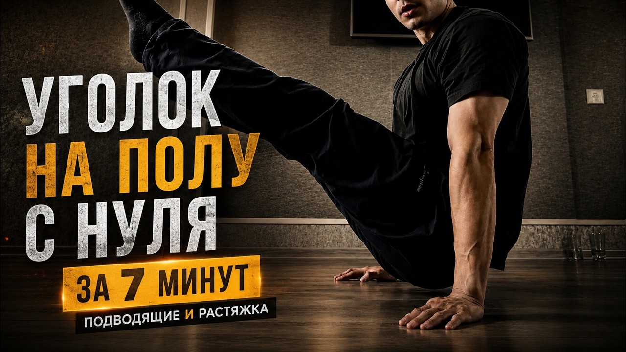 Уголок на полу с нуля за 7 минут: Подводящие и растяжка