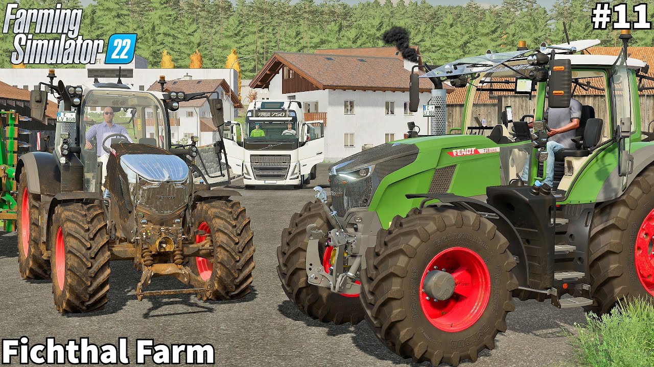 New Fendt 700 & 600 Gen7, Spreading Manure & Soil Preparation│Fichthal│FS 22│Timelapse#11