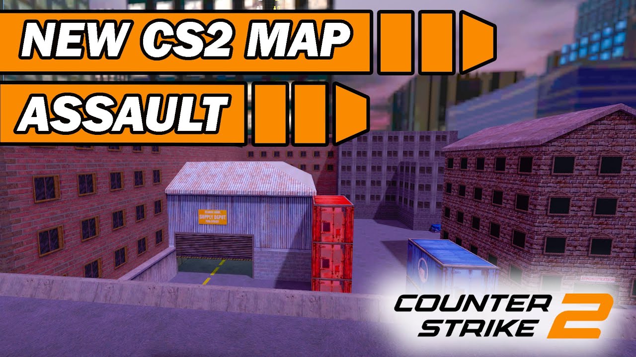 Counter Strike 2 New Map Assault 1.6 Mod - Playing in the new map Assault in CS2