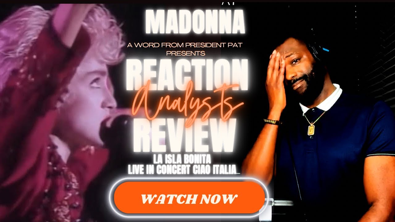 Madonna - La Isla Bonita (Live In Concert Ciao Italia)-REACTION VIDEO