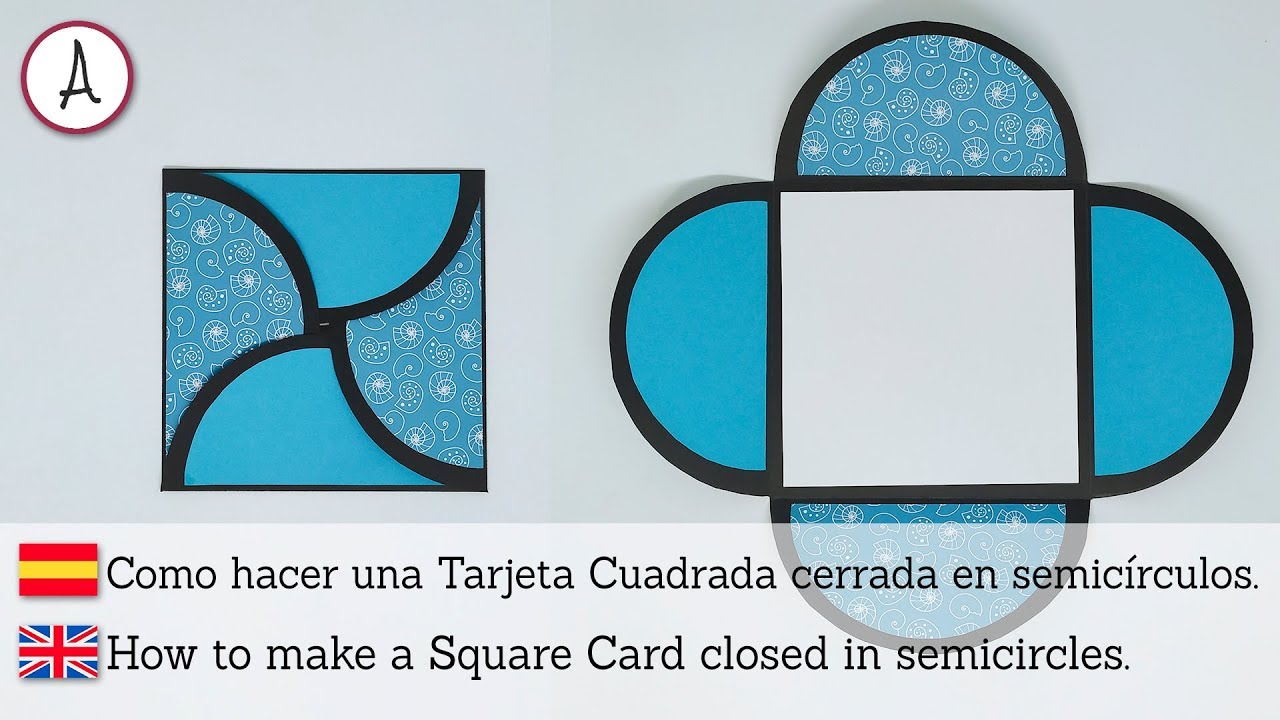 Tutorial: Tarjeta Cuadrada plegada con solapas en semic&iacute;rculo