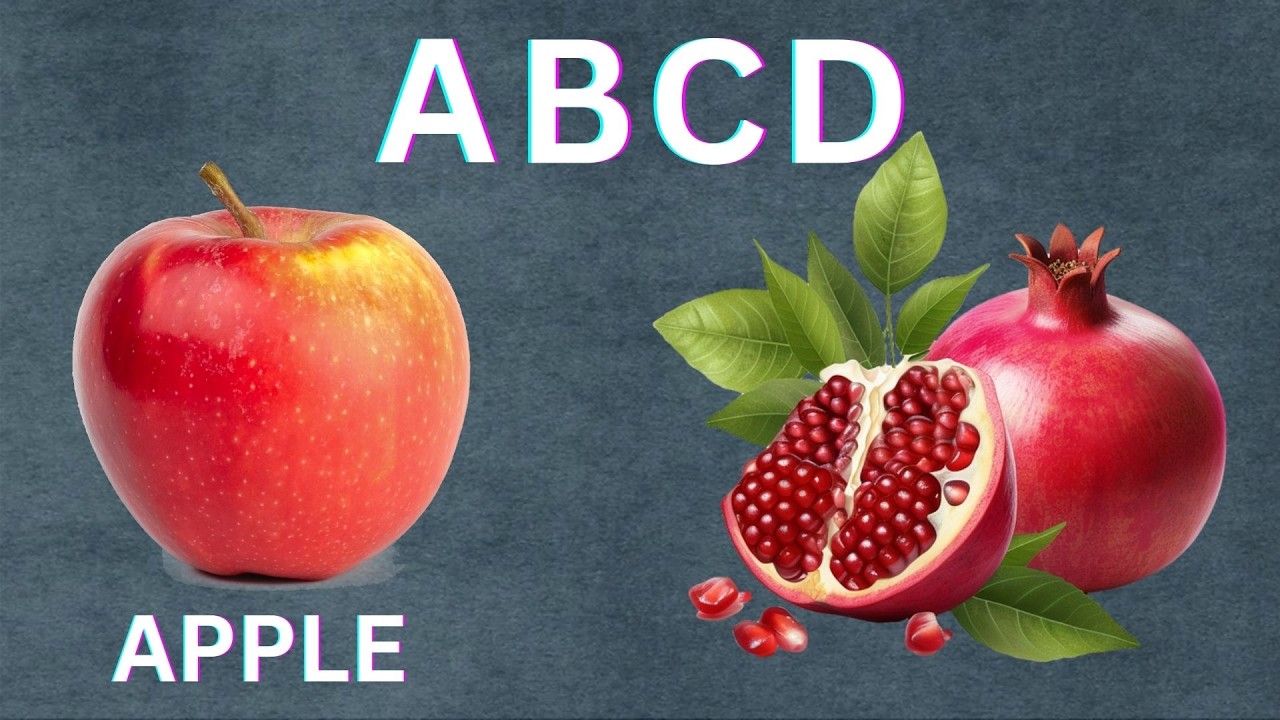 A for apple B for Bucket #learning #apple #hhkidsportal