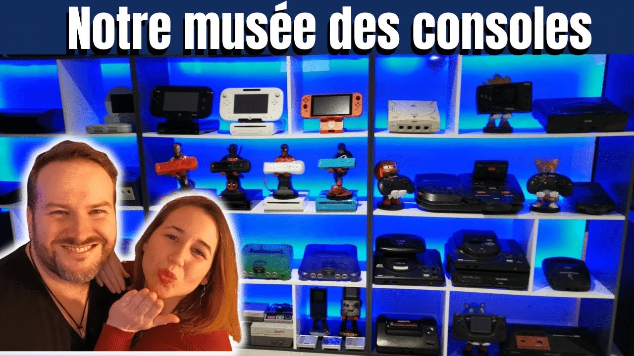 PROJET GAMING ROOM #6 MUSÉE DES CONSOLES collection SEGA Nintendo Sony Xbox Atari Neogeo tuto led