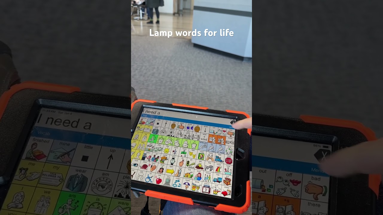 AAC Communication - I need a haircut! Lamp words for life 
