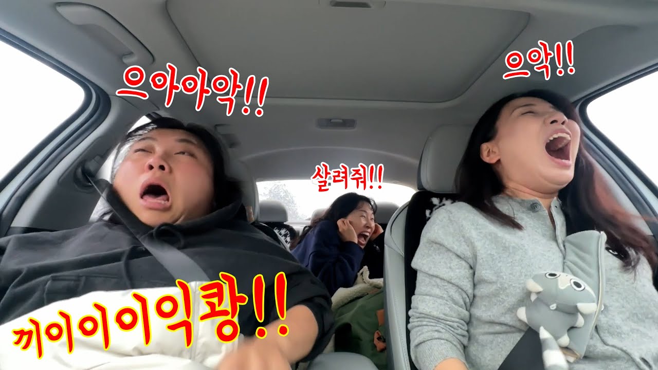 운전할때 얄밉게 조수석에서 자는친구 사고나는 척 놀래켜서 기절시키기ㅋㅋㅋㅋㅋㅋ