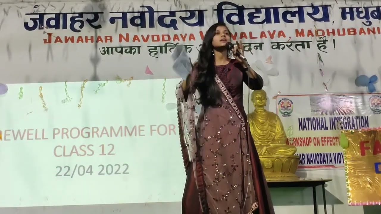 Farewell Programme for Class xii students. JNV Madhubani. Date:22/04/2022