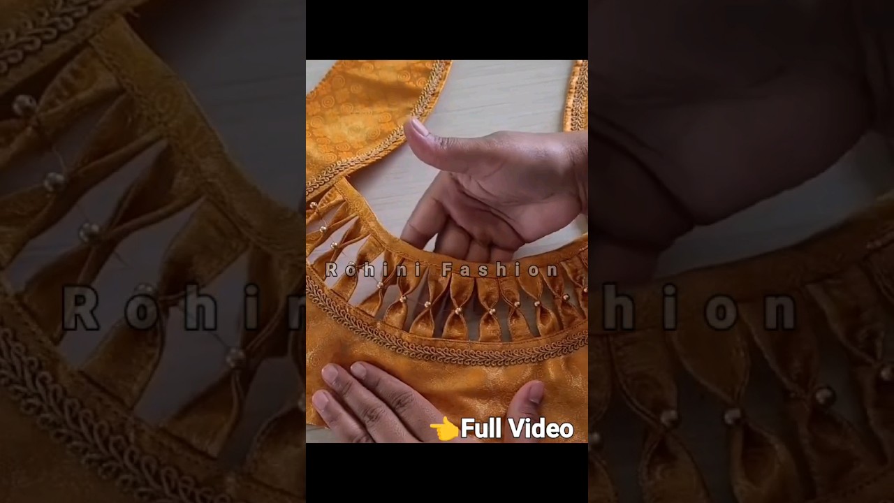 Designer blouse design cutting and stitching 