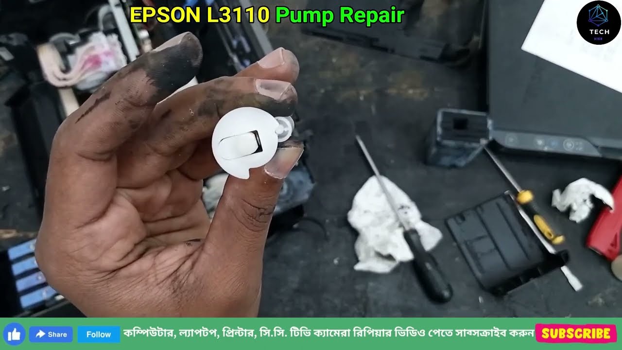 Epson l3110 color missing problem | Epson l3100 l3110  l3150 l3210 pump repair | Epson repair bangla