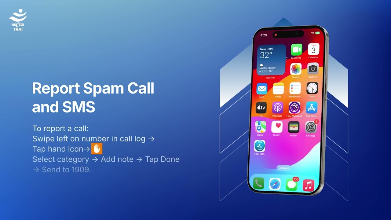 How to Use the DND App on iOS | Stop Spam Calls & SMS | TRAI Official Guide