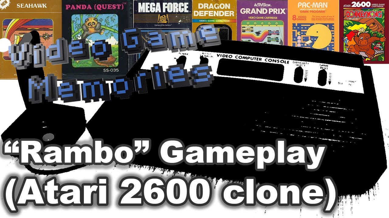 Revisiting the Rambo TV Game Console (Atari 2600 Clone) Tests and Gameplay - Video Game Memories