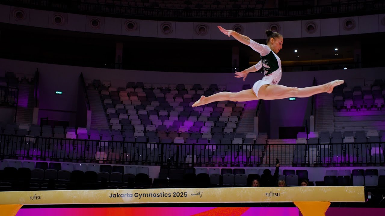 Kaylia Nemour (ALG) - BB - Podium Training - 2025 World Championships Jakarta