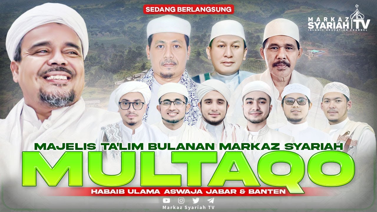 🔴[LIVE] PEMBUKAAN MAJELIS TA’LIM BULANAN MULTAQO HABAIB ULAMA ASWAJA JABAR & BANTEN